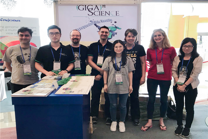 Members of GigaScience Press at the Asia Evo Meeting in Shenzhen, 2018.jpg